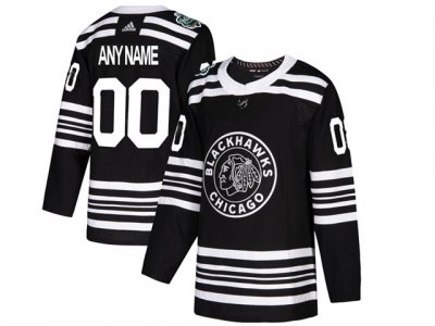 Chicago Blackhawks #00 Alternate Black Custom Jersey