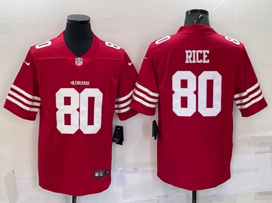 San Francisco 49ers #80 Jerry Rice Red Vapor Limited Jersey