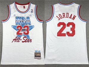 1991 NBA All-Star Game #23 Michael Jordan White Hardwood Classics Jersey