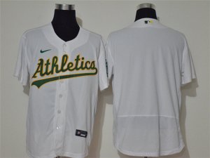 Oakland Athletics Blank White 2020 Flex Base Team Jersey