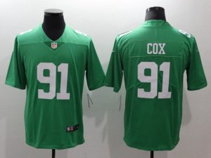 Philadelphia Eagles #91 Fletcher Cox Throwback Green Vapor Limited Jersey