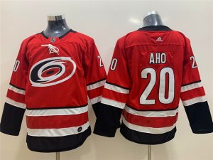 Youth Carolina Hurricanes #20 Sebastian Aho Red Jersey