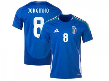 National Italy #8 JORGINHO Home 2024/25 Soccer Jersey