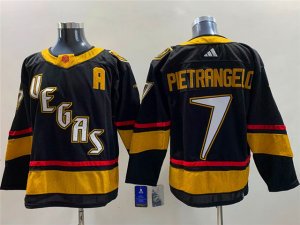 Vegas Golden Knights #7 Alex Pietrangelo Black 2022/23 Reverse Retro Jersey