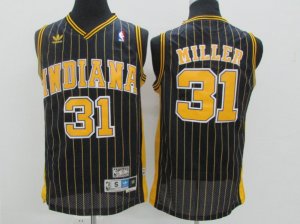 Indiana Pacers #31 Reggie Miller Navy Blue Pinstripe Hardwood Classics Jersey