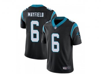 Carolina Panthers #6 Baker Mayfield Black Vapor Limited Jersey