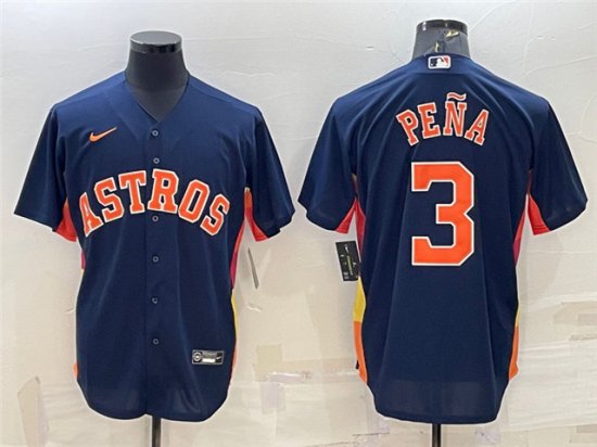 Houston Astros #3 Jeremy Pena Navy Cool Base Jersey