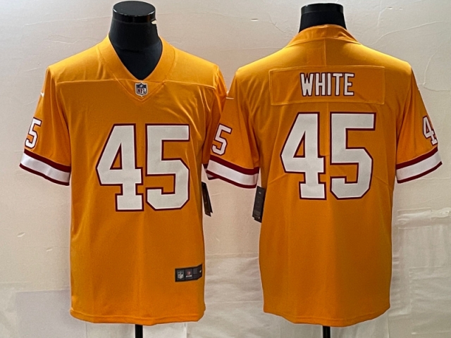 Tampa Bay Buccaneers #45 Devin White Orange F.U.S.E. Vapor Limited Jersey - Click Image to Close