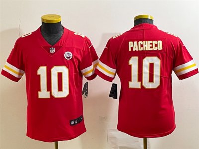 Youth Kansas City Chiefs #10 Isaih Pacheco Red Vapor Limited Jersey