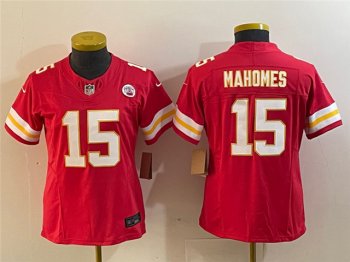 Womens Kansas City Chiefs #15 Patrick Mahomes Red Vapor F.U.S.E. Limited Jersey