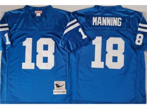 Indianapolis Colts #18 Peyton Manning 2006 Throwback Blue Jersey