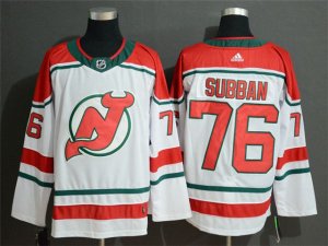 New Jersey Devils #76 P.K. Subban Alternate White Jersey