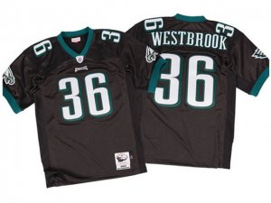 Philadelphia Eagles #36 Brian Westbrook Throwback Black Jersey