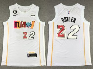 Miami Heat #22 Jimmy Butler 2022-23 White City Edition Swingman Jersey