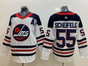 Winnipeg Jets #55 Mark Scheifele White Heritage Jersey