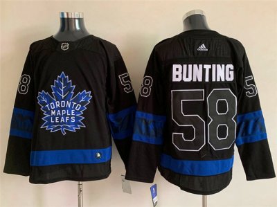 Toronto Maple Leafs #58 Michael Bunting Black Alternate Reversible Jersey