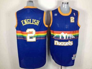 Denver Nuggets #2 Alex English Blue Hardwood Classic Jersey