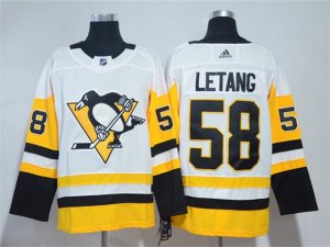 Pittsburgh Penguins #58 Kris Letang White Jersey