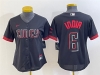 Womens Cincinnati Reds #6 Jonathan India Black 2023 City Connect Jersey