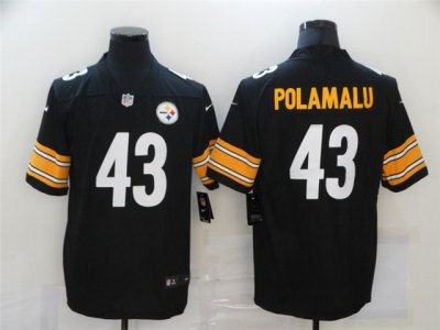 Pittsburgh Steelers #43 Troy Polamalu Black Vapor Limited Jersey