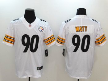 Pittsburgh Steelers #90 T.J. Watt White Vapor Limited Jersey