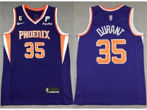 Phoenix Suns #35 Kevin Durant Purple Swingman Jersey