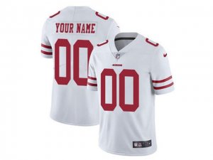 San Francisco 49ers #00 White Vapor Limited Custom Jersey