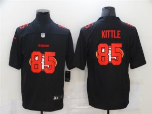 San Francisco 49ers #85 George Kittle Black Shadow Logo Limited Jersey