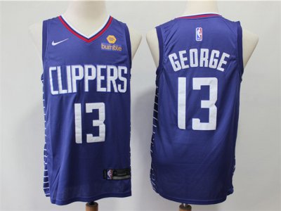 Los Angeles Clippers #13 Paul George Blue Swingman Jersey