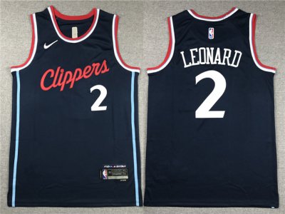 Los Angeles Clippers #2 Kawhi Leonard 2024-25 Navy Swingman Jersey