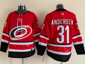 Carolina Hurricanes #31 Frederik Andersen Red Jersey