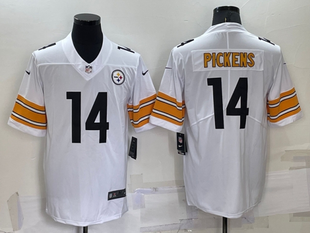 Pittsburgh Steelers #14 George Pickens White Vapor Limited Jersey - Click Image to Close