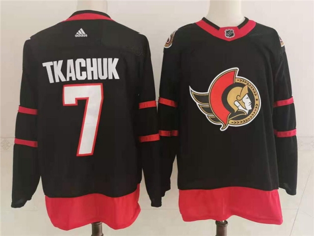 Ottawa Senators #7 Brady Tkachuk Home Black Jersey - Click Image to Close