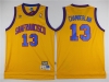 Golden State Warriors #13 Wilt Chamberlain Gold Hardwood Classic Jersey