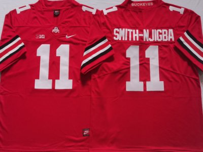 NCAA Ohio State Buckeyes #11 Jaxon Smith-Njigba Red College Jersey