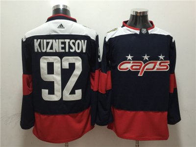 Washington Capitals #92 Evgeny Kuznetsov Navy 2018 NHL Stadium Series Jersey