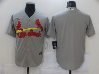 St. Louis Cardinals Blank Gray Cool Base Team Jersey