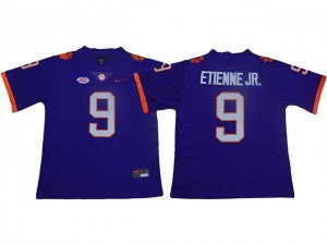 NCAA Clemson Tigers #9 Travis Etienne Jr. Purple College Football Jersey