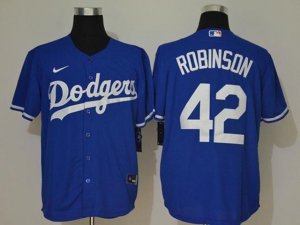 Los Angeles Dodgers #42 Ackie Robinson Blue Cool Base Jersey