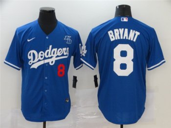 Los Angeles Dodgers #8 Kobe Bryant Royal KB Cool Base Jersey