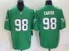 Philadelphia Eagles #98 Jalen Carter Kelly Green Vapor Limited Jersey