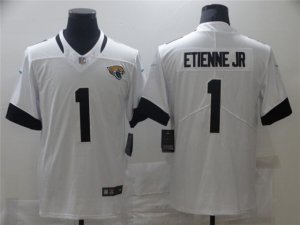 Jacksonville Jaguars #1 Travis Etienne White Vapor Limited Jersey