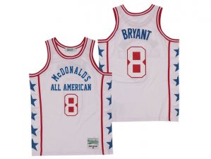 McDonald's All-American Game #8 Kobe Bryant White Basketball Jersey