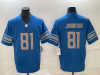 Detroit Lions #81 Calvin Johnson Blue Vapor F.U.S.E. Limited Jersey