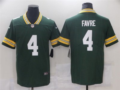 Green Bay Packers #4 Brett Favre Green Vapor Limited Jersey