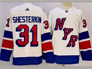 New York Rangers #31 Igor Shesterkin 2024 Stadium Series White Jersey