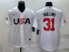 USA Baseball #31 Cedric Mullins White 2023 World Baseball Classic Jersey