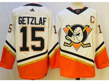 Anaheim Ducks #15 Ryan Getzlaf White 2022/23 Retro Jersey