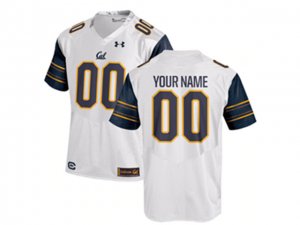 NCAA California Golden Bears #00 White College Football Custom Jersey