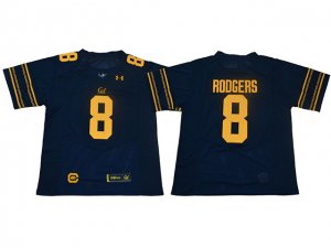 NCAA California Golden Bears #8 Aaron Rodgers Navy College Football Jersey